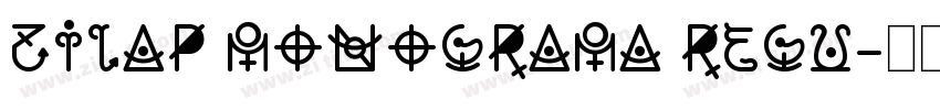 Zilap Monograma Regu字体转换